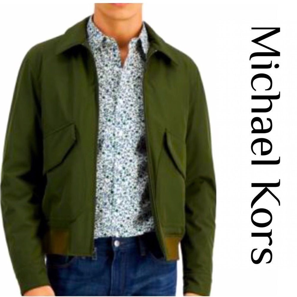 MICHAEL KORS Mens Bomber Jacket Large